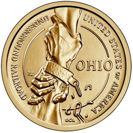eurocoin eurocoins 1 dollar USA 2023 Ohio \\"D\\" (UNC)
