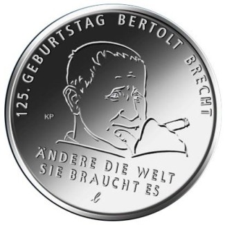 Euromince mince 20 Euro Nemecko 2023 - Bertolt Brecht (UNC)