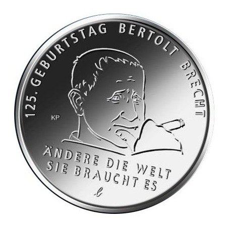 euroerme érme 20 Euro Németország 2023 - Bertolt Brecht (UNC)
