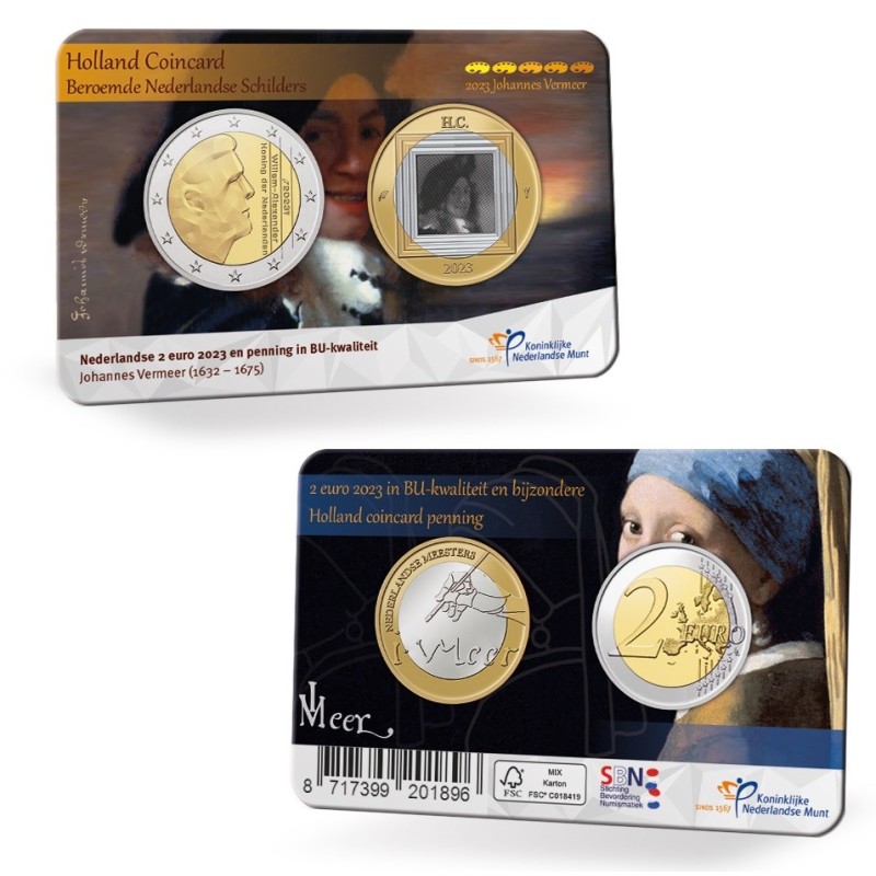 Euromince mince 2 Euro Holandsko 2023 - Holland coin fair - Vermeer...