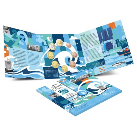 eurocoin eurocoins Netherlands 2023 set of 8 coins - Water (BU)