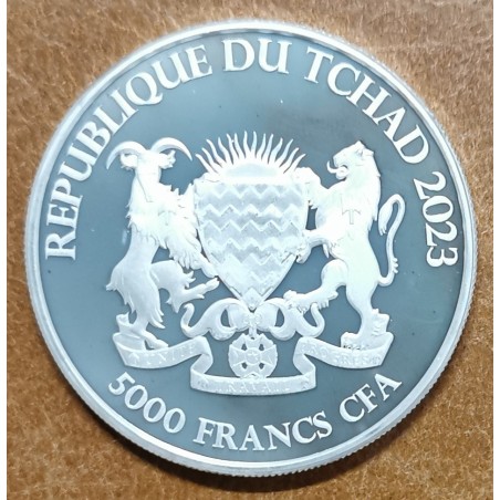 eurocoin eurocoins 5000 francs Tchad 2023 - Goddess Europa (1 oz. Ag)