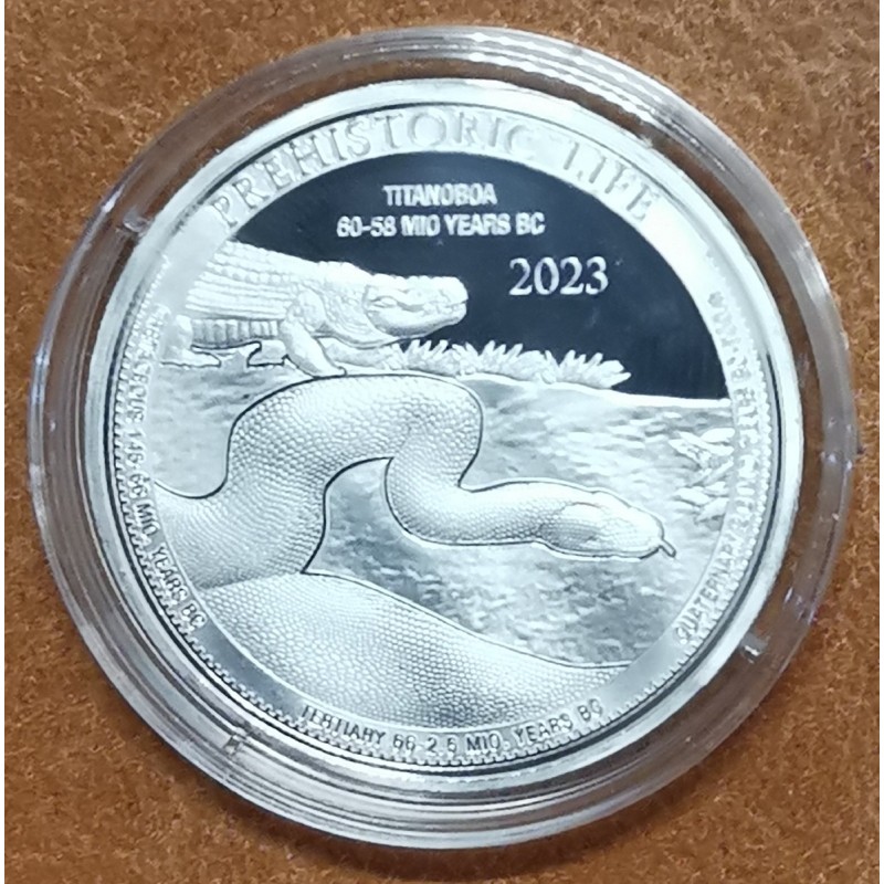 euroerme érme 20 frank Kongo 2023 - Titanoboa (1 oz. Ag)