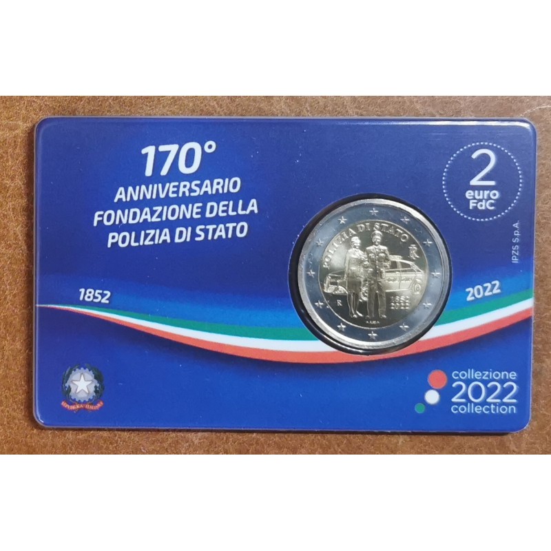 eurocoin eurocoins 2 Euro Italy 2022 - Italian National Police (BU)