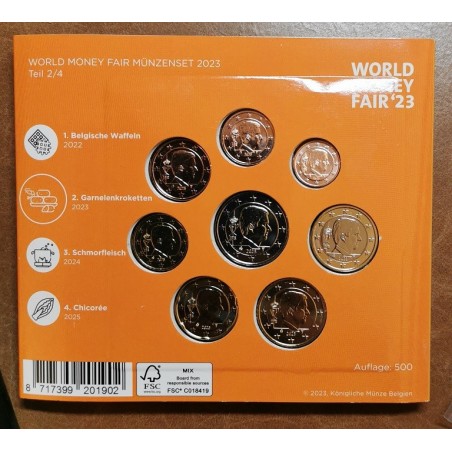 eurocoin eurocoins Belgium 2023 WMF set - Shrimp croquettes (BU)