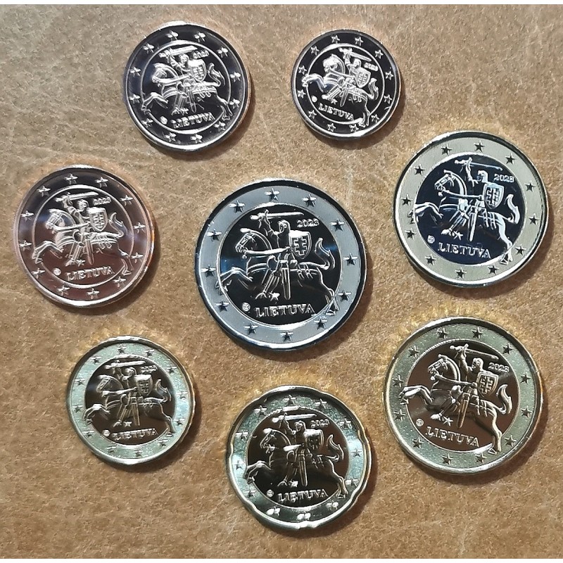 eurocoin eurocoins Lithuania 2023 set of 8 coins (UNC)