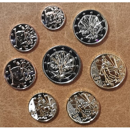 eurocoin eurocoins France 2023 set of 8 eurocoins (UNC)