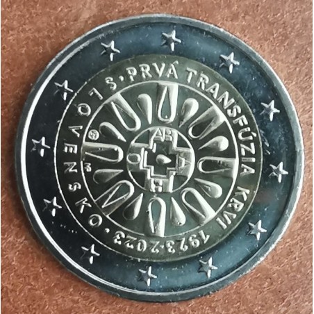 eurocoin eurocoins 2 Euro Slovakia 2023 - The first blood transfusi...