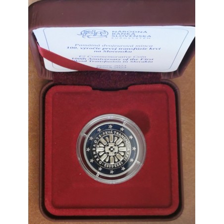 eurocoin eurocoins 2 Euro Slovakia 2023 - The first blood transfusi...