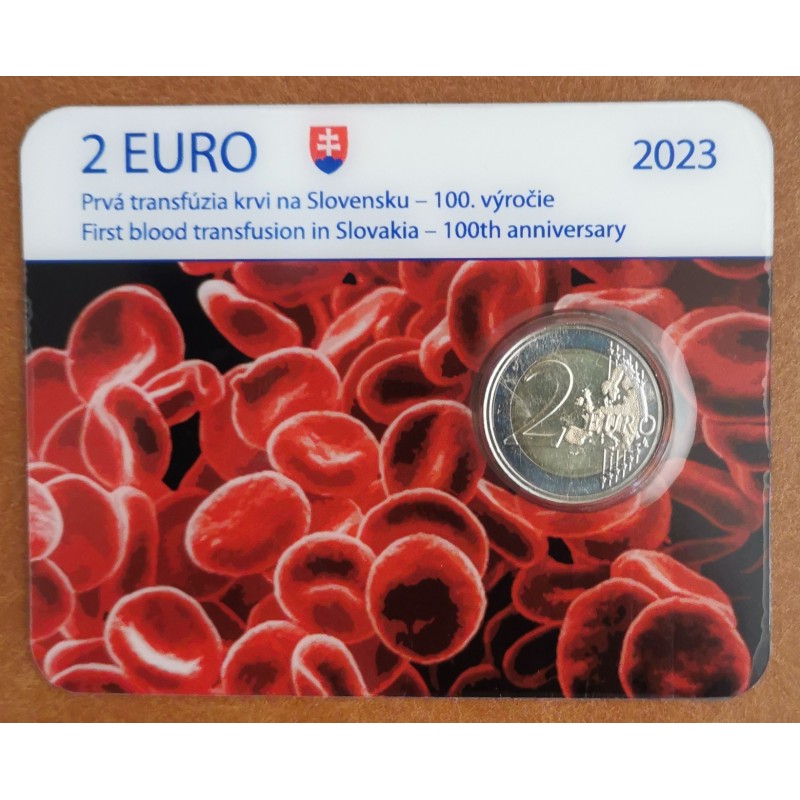 euroerme érme 2 Euro Szlovákia 2023 - Az első vérátömlesztés Szlová...