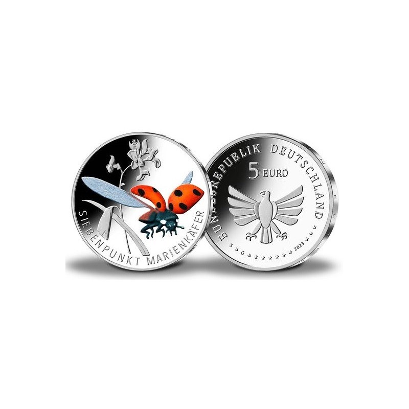 Euromince mince 5 Euro Nemecko 2023 \\"A\\" Lienka (UNC)