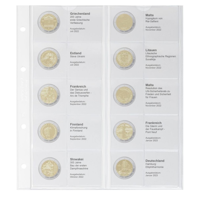 eurocoin eurocoins Lindner page 36 into album of 2 Euro coins (July...