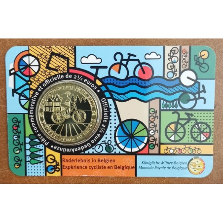 Euromince mince 2,5 Euro Belgicko 2023 - Cyklistika v Belgicku (BU ...
