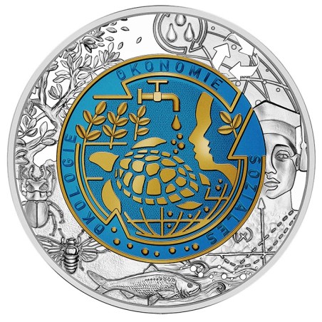 eurocoin eurocoins 25 Euro Austria 2023 - Global warming (Ag - Niob...