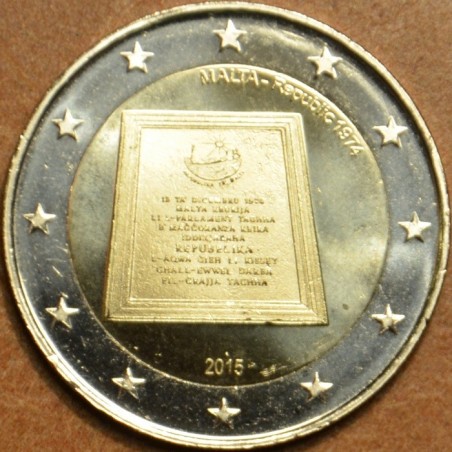 eurocoin eurocoins 2 Euro Malta 2015 - Republic 1974 (UNC)