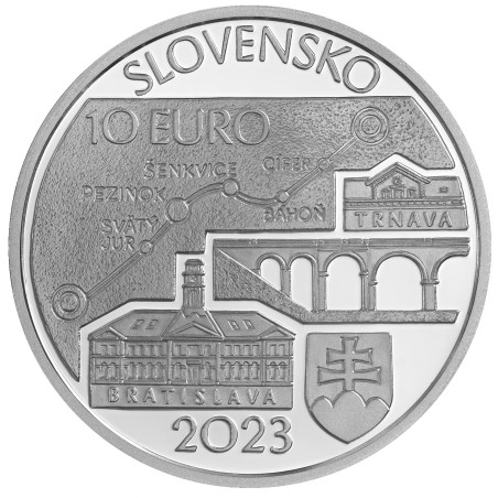 Euromince mince 10 Euro Slovensko 2023 - Parná prevádzka na trati B...