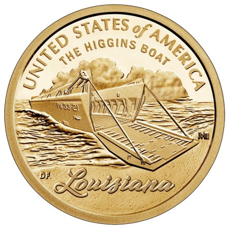 Euromince mince 1 dollar USA 2023 Louisiana \\"P\\" (UNC)