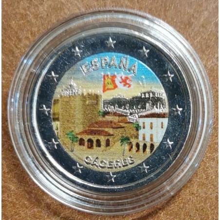 euroerme érme 2 Euro Spanyolország 2023 - Caceres IV. (színezett UNC)