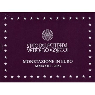 Euromince mince Vatikán 2023 sada 8 mincí + 20 Euro Ag minca (Proof)