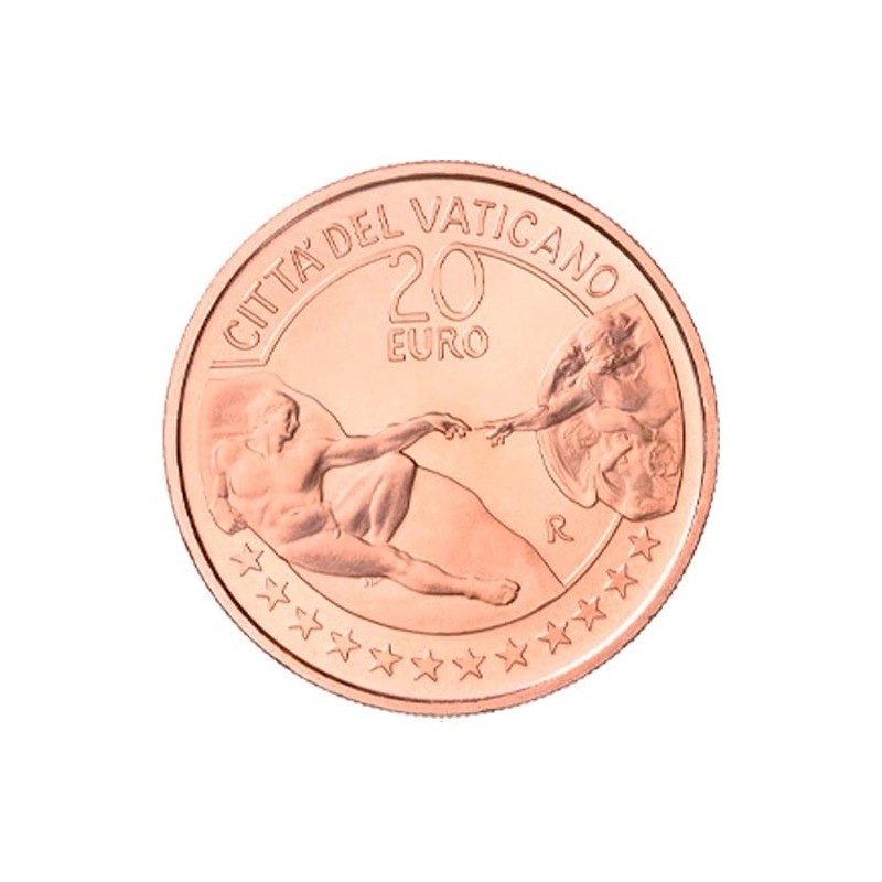 euroerme érme 20 Euro Vatikán 2023 - Ádám teremtése (UNC)