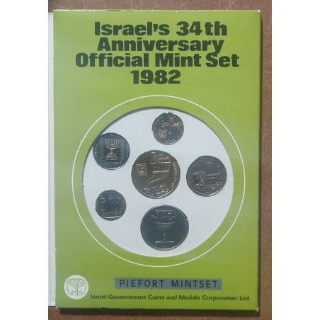 euroerme érme Izrael 6 érme 1982 (Proof)