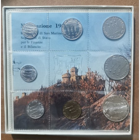 Euromince mince San Marino 8 mincí 1975 (UNC)
