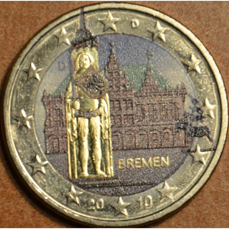 eurocoin eurocoins 2 Euro Germany 2010 - Bremen: Town hall with scu...