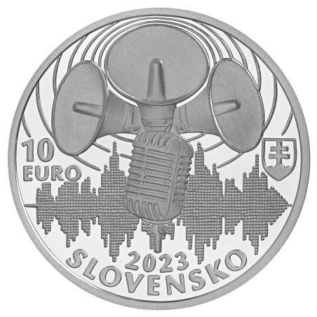 Euromince mince 10 Euro Slovensko 2023 - Československý rozhlas (BU)