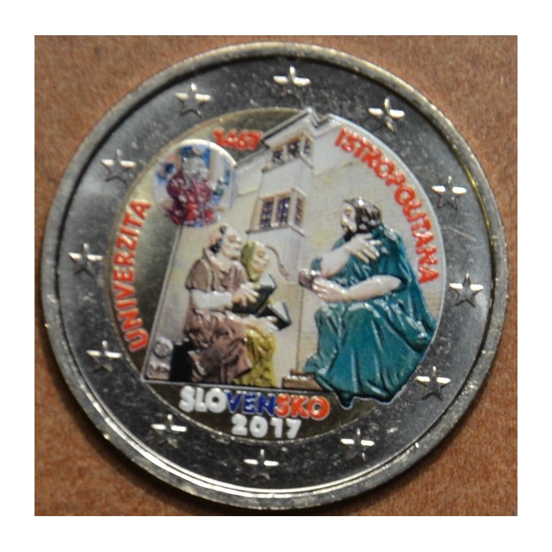 Euromince mince 2 Euro Slovensko 2017 - Univerzita Istropolitana (f...