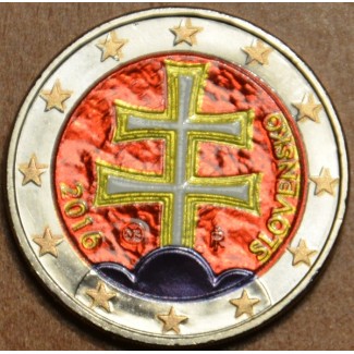 Euromince mince 2 Euro Slovensko 2016 - metalický efekt (farebná UNC)