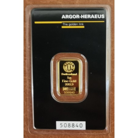 euroerme érme Aranylapka Argor-Heraeus 5 g (Au999.9)