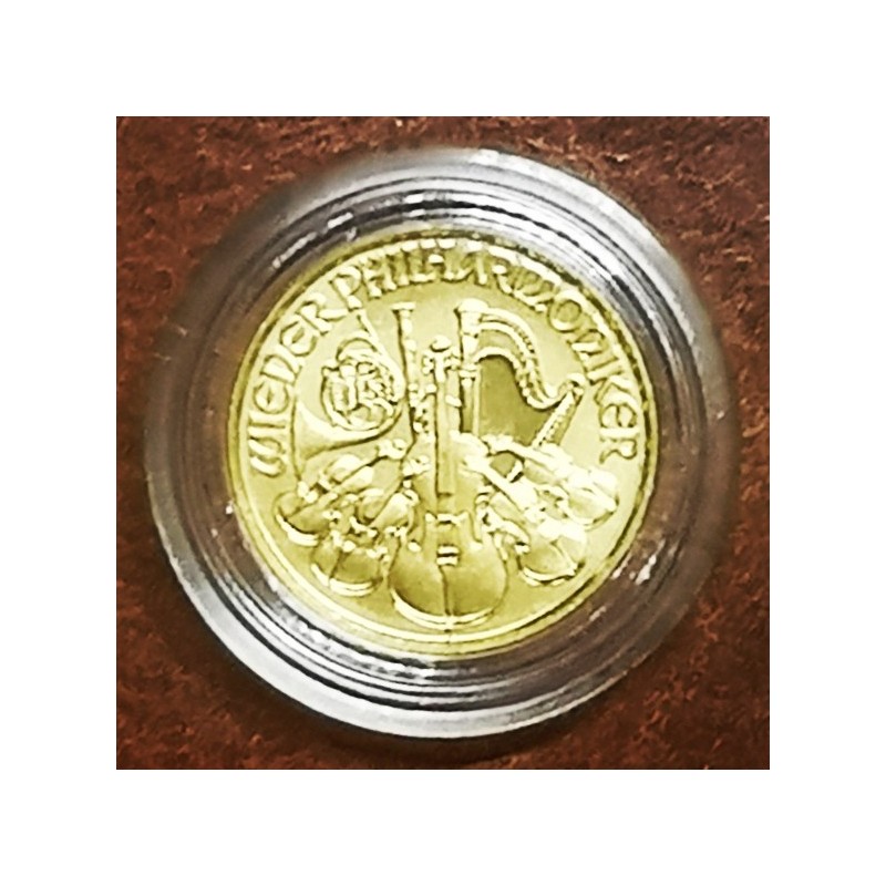 Euromince mince 10 Euro Rakúsko 2022 - Wiener Philharmoniker (1/10 oz)