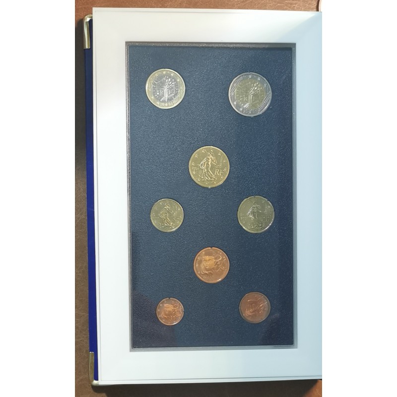 France 2001 set of 8 eurocoins (Proof)