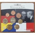 France 2007 set of 8 eurocoins Helmut Schmidt - Giscard d'Estaing (BU)
