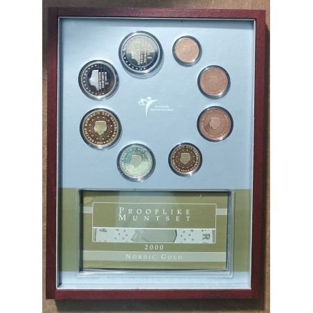 eurocoin eurocoins Netherlands 2000 set of 8 coins (Proof)