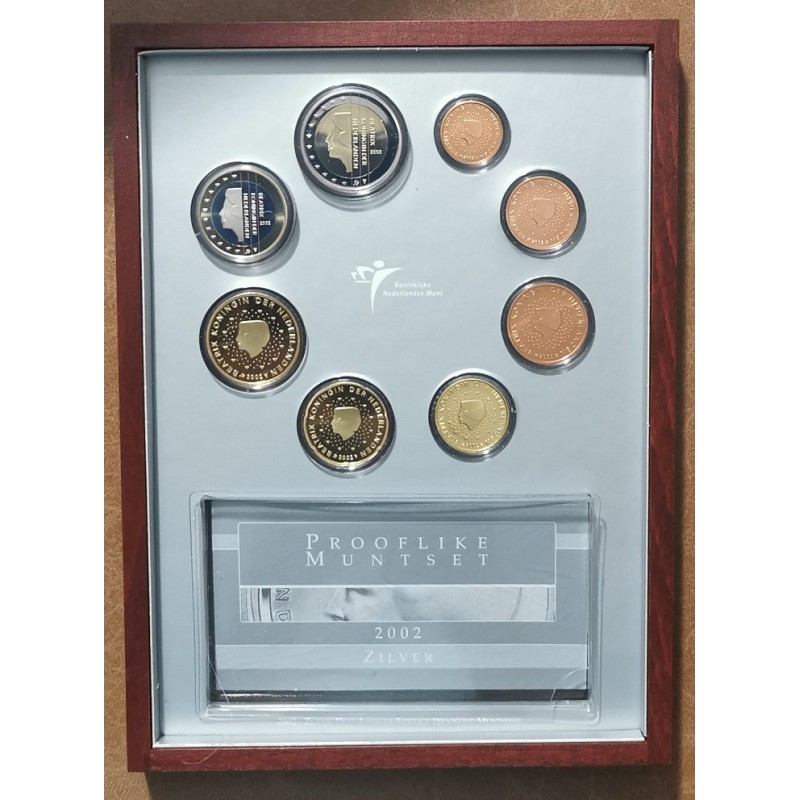 euroerme érme Holland 8 részes forgalmi sor 2002 (Proof)