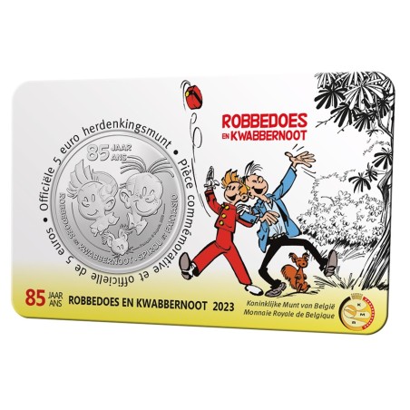 Euromince mince 5 Euro Belgicko 2023 Robbedoes (BU karta)