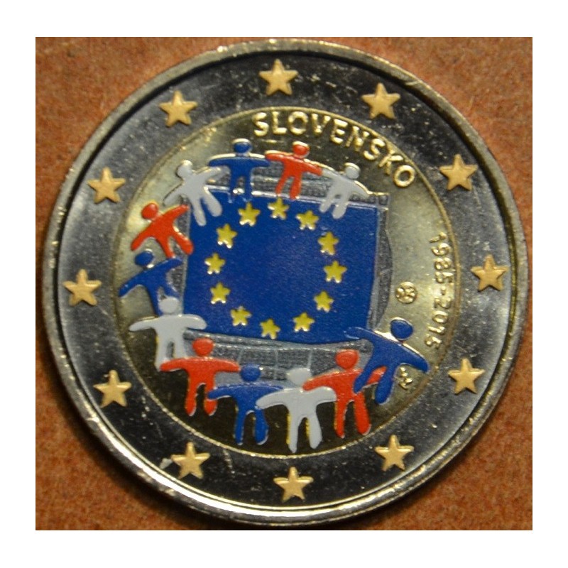 euroerme érme 2 Euro Szlovákia 2015 - Az európai lobogó 30 éve (szí...