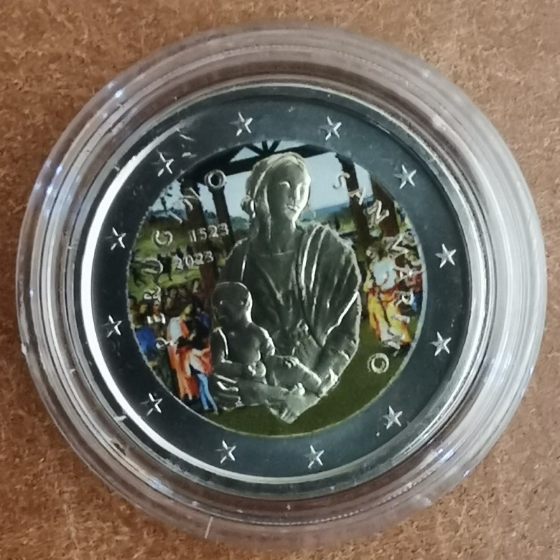 Euromince mince 2 Euro San Marino 2023 - Perugino II. (farebná UNC)