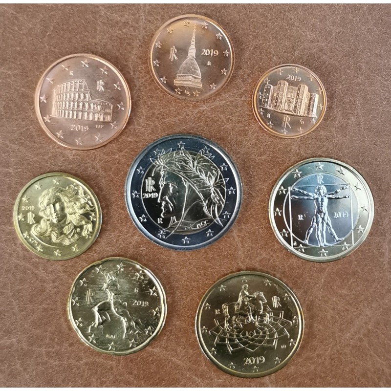 Euromince mince Taliansko 2019 sada 8 mincí (UNC)