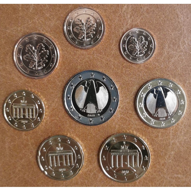 Euromince mince Nemecko 2023 \\"G\\" sada 8 mincí (UNC)