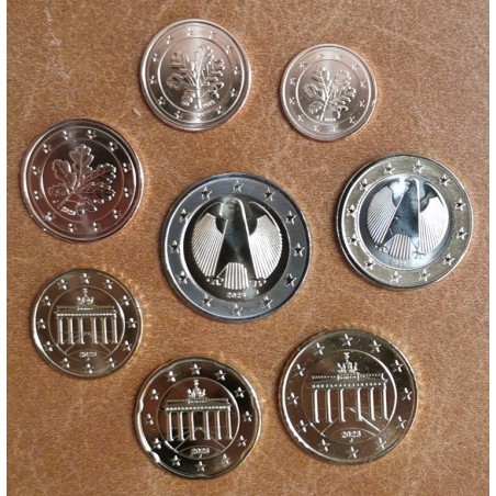 Euromince mince Nemecko 2023 \\"J\\" sada 8 mincí (UNC)