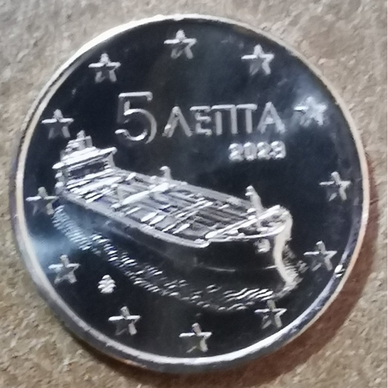 Euromince mince 5 cent Grécko 2023 (UNC)