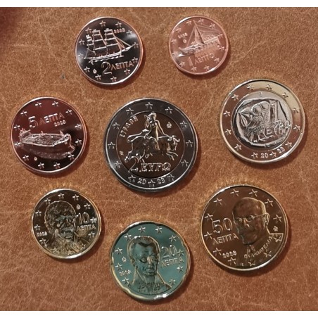 eurocoin eurocoins Greece 2023 set of coins (UNC)