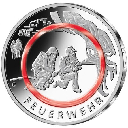 eurocoin eurocoins 10 Euro Germany 2023 \\"D\\" - Fireman (UNC)