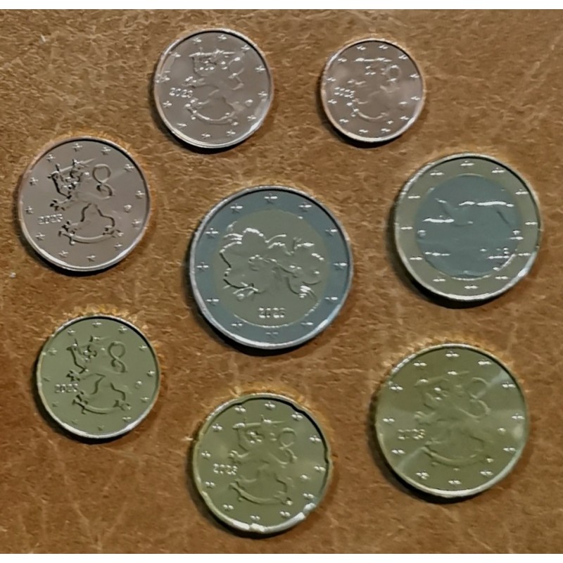 Euromince mince Fínsko 2023 sada 8 euromincí (UNC)