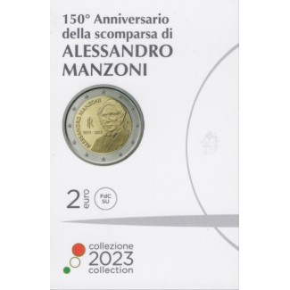 euroerme érme 2 Euro Olaszország 2023 - Alessandro Manzoni (BU)