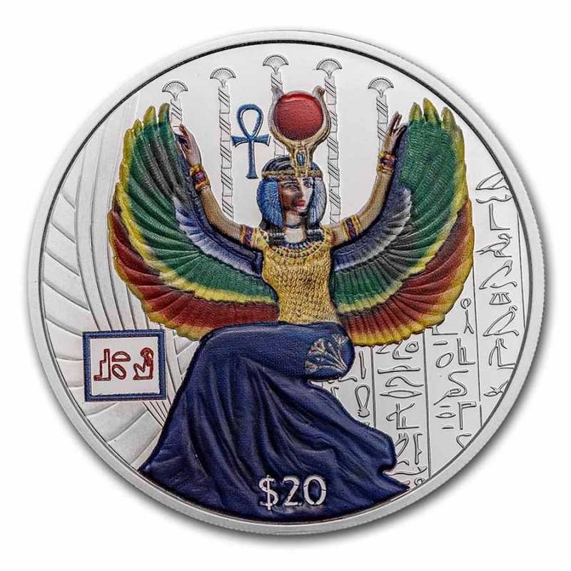 euroerme érme 20 dollár Sierra Leone 2023 - Isis (2 oz Ag)