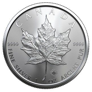 euroerme érme 5 dollár Kanada 2023 Maple leaf (1 oz. Ag)