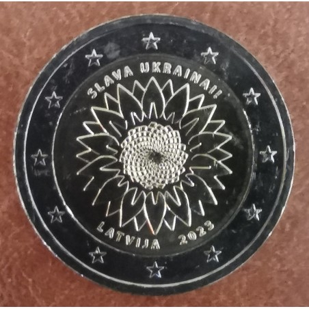 euroerme érme 2 Euro Lettország 2023 - Slava Ukrainai! (UNC)